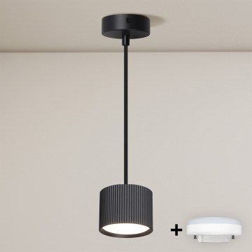 Brilagi - LED RGB+CCT dæmpbar pendel på wire STRIPY 1xGX53/14W/230V 2700-6500K Wi-Fi Tuya sort