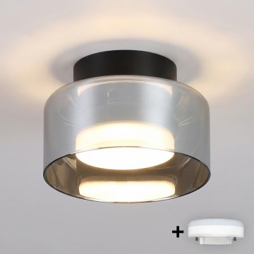 Brilagi - LED RGB+CCT dæmpbar spot AURA LUX 1xGX53/14W/230V 2700-6500K Wi-Fi Tuya sort/røgfarvet