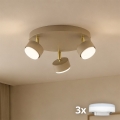 Brilagi - LED RGB+CCT dæmpbar spot MONO 3xGX53/14W/230V 2700-6500K Wi-Fi Tuya beige/guld
