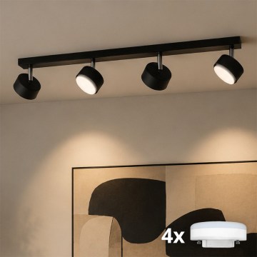 Brilagi - LED RGB+CCT dæmpbar spot MONO 4xGX53/14W/230V 2700–6500K Wi‑Fi Tuya sort
