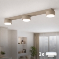 Brilagi - LED RGB+CCT dæmpbar spotarmatur MONO 3xGX53/14W/230V 2700-6500K Wi-Fi Tuya beige