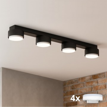 Brilagi - LED RGB+CCT dæmpbar spotarmatur MONO 4xGX53/14W/230V 2700-6500K Wi-Fi Tuya sort