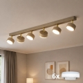 BRILAGI - LED RGB+CCT dæmpbar spotlampe MONO 6xGX53/14W/230V 2700-6500K Wi-Fi Tuya beige/guld