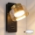 Brilagi - LED RGB+CCT dæmpbar væglampe med USB-port AURA LUX 1xGX53/14W/230V 2700-6500K Wi-Fi Tuya sort/guld