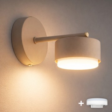 Brilagi - LED RGB+CCT dæmpbar væglampe MONO 1xGX53/14W/230V 2700-6500K Wi-Fi Tuya beige