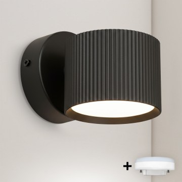 Brilagi - LED RGB+CCT Dæmpbar vægspot STRIPY 1xGX53/14W/230V 2700-6500K Wi-Fi Tuya sort