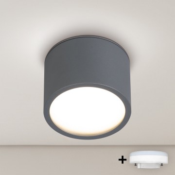 Brilagi - LED RGB+CCT dæmpbart badeværelses-spot SMOOTH1xGX53/14W/230V 2700-6500K Wi-Fi Tuya antracit IP65