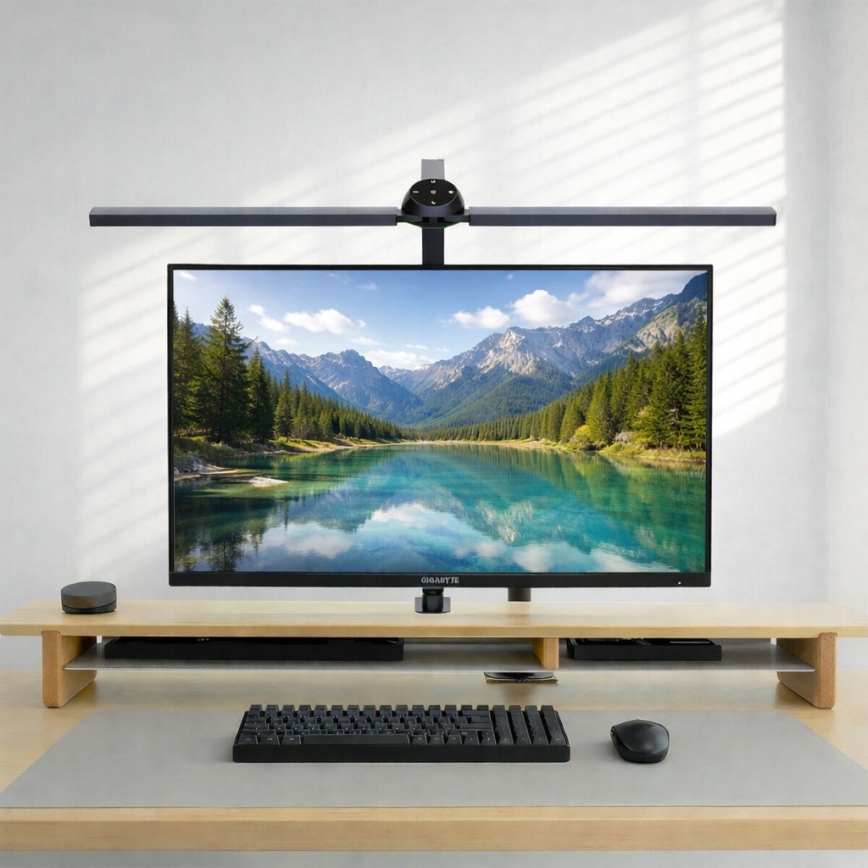 Brilagi - LED RGB dæmpbar berøringsbetjent bordlampe med klemme VARIO LED/18W/230V 3000-6500K CRI 96