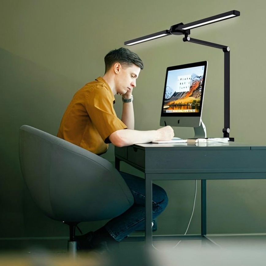 Brilagi - LED RGB dæmpbar berøringsbetjent bordlampe med klemme VARIO LED/18W/230V 3000-6500K CRI 96