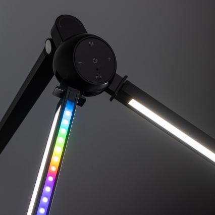 BRILAGI - LED RGBTW Dæmpbar, berøringsbetjent bordlampe med klemme VARIO LED/18W/230V 3000-6500K CRI 96 sort