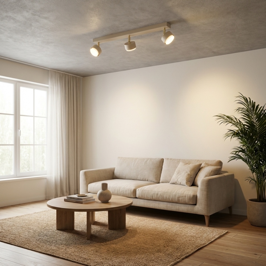 Brilagi - LED RGB+CCT dæmpbar spotarmatur MONO 3xGX53/14W/230V 2700-6500K Wi-Fi Tuya beige