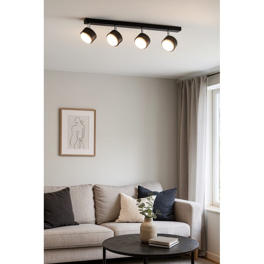Brilagi - LED RGB+CCT dæmpbar spot MONO 4xGX53/14W/230V 2700–6500K Wi‑Fi Tuya sort