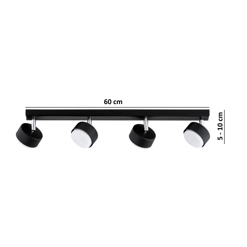 Brilagi - LED RGB+CCT dæmpbar spot MONO 4xGX53/14W/230V 2700–6500K Wi‑Fi Tuya sort