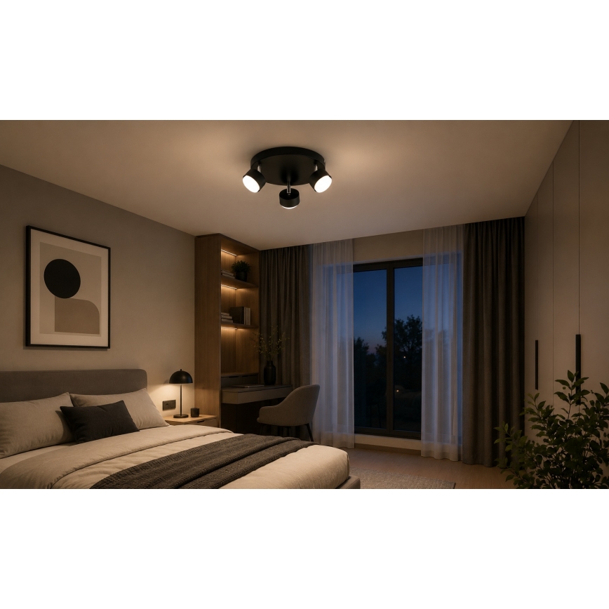 Brilagi - LED RGB+CCT dæmpbar spot MONO 3xGX53/14W/230V 2700-6500K Wi-Fi Tuya sort