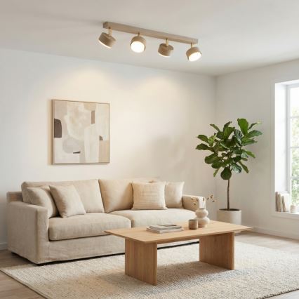 Brilagi - LED RGB+CCT dæmpbar spot MONO 4xGX53/14W/230V 2700-6500K Wi-Fi Tuya beige
