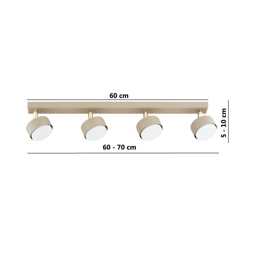 Brilagi - LED RGB+CCT dæmpbar spot MONO 4xGX53/14W/230V 2700-6500K Wi-Fi Tuya beige