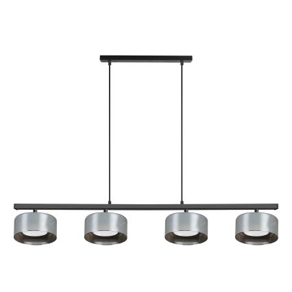 Brilagi - LED RGB+CCT dæmpbar pendel med wireophæng AURA LUX 4xGX53/14W/230V 2700-6500K Wi-Fi Tuya sort/røgfarvet