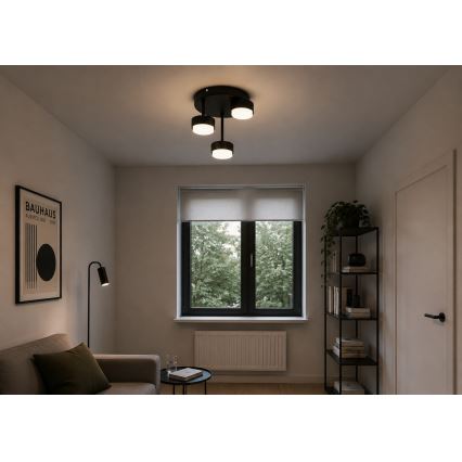 Brilagi - LED RGB+CCT Dæmpbar overflademonteret loftlampe MONO 3xGX53/14W/230V 2700-6500K Wi-Fi Tuya sort