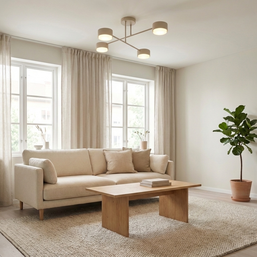Brilagi - LED RGB+CCT dæmpbar overflademonteret loftlampe MONO 4xGX53/14W/230V 2700-6500K Wi-Fi Tuya sort