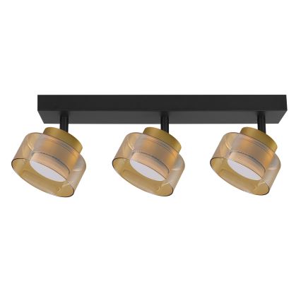 Brilagi - AURA LUX LED RGB+CCT dæmpbar spot 3xGX53/14W/230V 2700-6500K Wi-Fi Tuya sort/guld