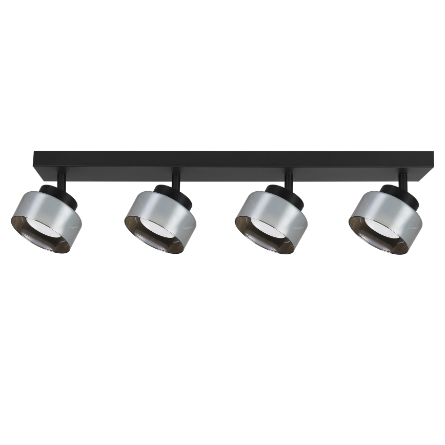 Brilagi - LED RGB+CCT dæmpbart spot AURA LUX 4xGX53/14W/230V 2700-6500K Wi-Fi Tuya sort/røgfarvet