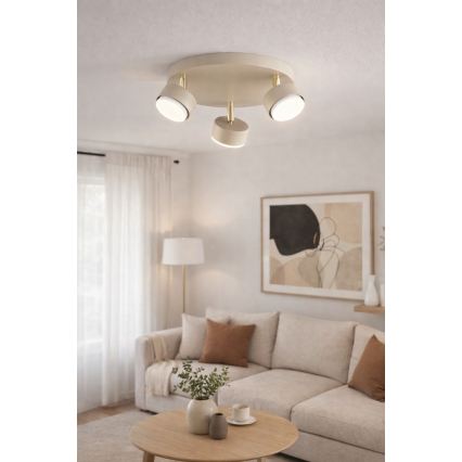 Brilagi - LED RGB+CCT dæmpbar spot MONO 3xGX53/14W/230V 2700-6500K Wi-Fi Tuya beige/guld
