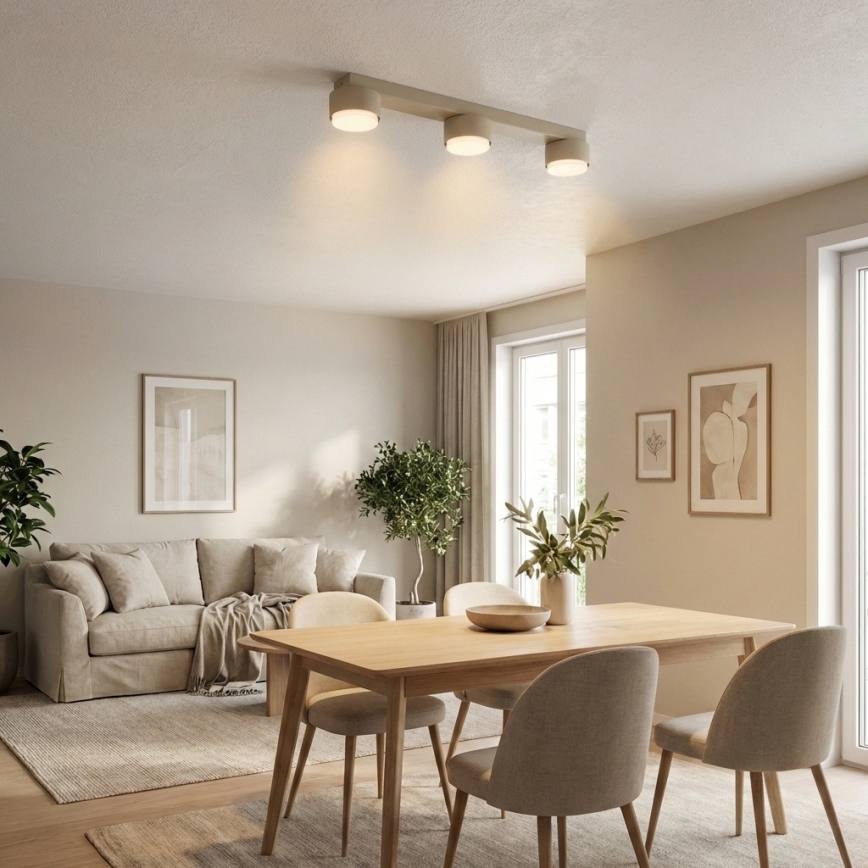 Brilagi - LED RGB+CCT dæmpbar spotarmatur MONO 3xGX53/14W/230V 2700-6500K Wi-Fi Tuya beige