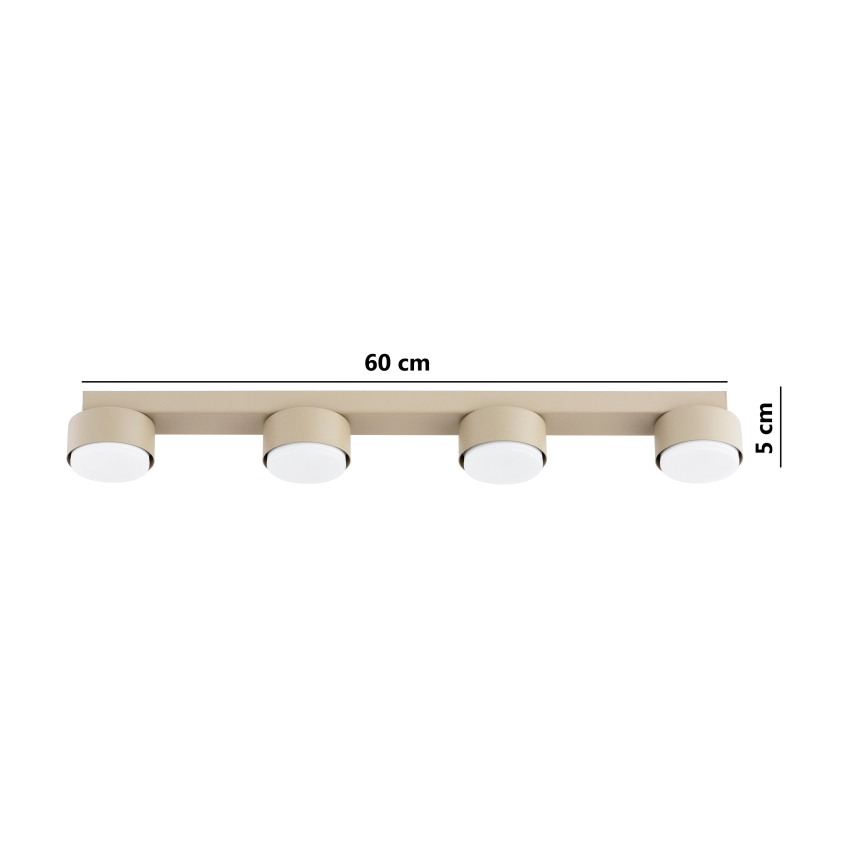 Brilagi - LED RGB+CCT Dæmpbar spotarmatur MONO 4xGX53/14W/230V 2700-6500K Wi-Fi Tuya beige