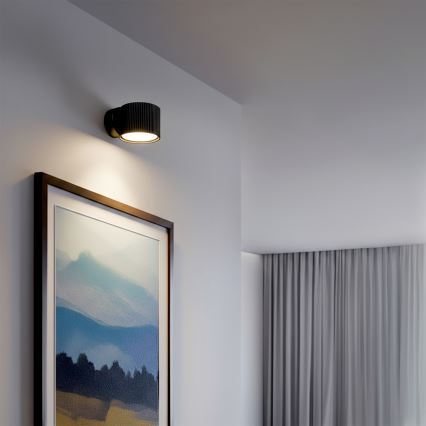 Brilagi - LED RGB+CCT Dæmpbar vægspot STRIPY 1xGX53/14W/230V 2700-6500K Wi-Fi Tuya sort