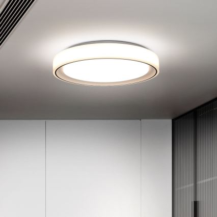 Brilagi - LED RGB dæmpbar loftlampe FLOCO LED/30W/230V Ø 39,5 cm 3000-6500K Wi-Fi Tuya + LED/6W + fjernbetjening