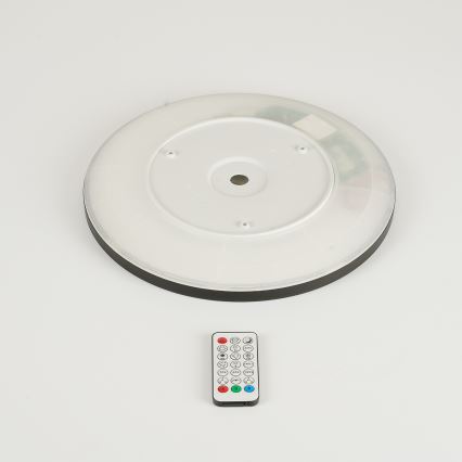 Brilagi - LED RGBW dæmpbar loftlampe ULTRA SLIM LED/18W/230V 2700-6500K Ø 30 cm sort + fjernbetjening