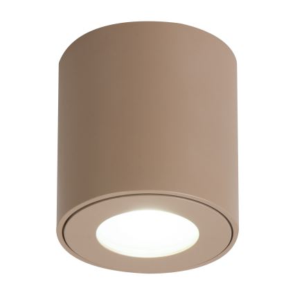 Brilagi - LED RGBW dæmpbar badeværelseslampe MIA 1xGU10/4,8W/230V 3000K 84x80 mm beige IP54 + fjernbetjening