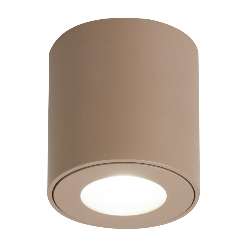Brilagi - LED RGBW dæmpbar badeværelseslampe MIA 1xGU10/4,8W/230V 3000K 84x80 mm beige IP54 + fjernbetjening