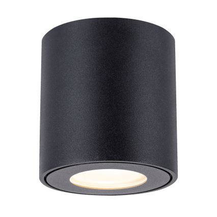 Brilagi - LED RGBW dæmpbar badeværelseslampe MIA 1xGU10/4,8W/230V 3000K 84x80 mm sort IP54 + fjernbetjening