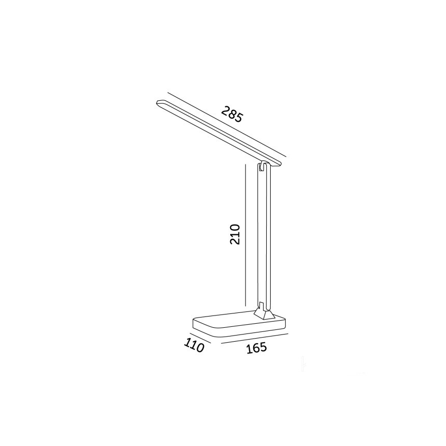 Brilagi - LED RGBW Dæmpbar bordlampe MODO LED/7W/5V 3000/4000/6500K sort