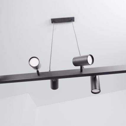 Brilagi - LED RGBW, dæmpbar pendel på wire SELE 6xGU10/6,5W/230V 2700-6500K sort + fjernbetjening