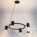 Brilagi - LED RGBW dæmpbar kabelpendel SELE 4xGU10/6,5W/230V 2700-6500K sort