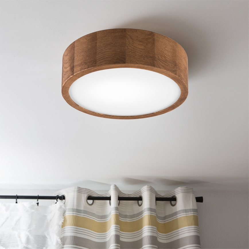 Brilagi - LED RGBW dæmpbar loftlampe CARVALHO 1xE27/9W/230V 2700–6500K Wi-Fi eg Ø 27,5 cm