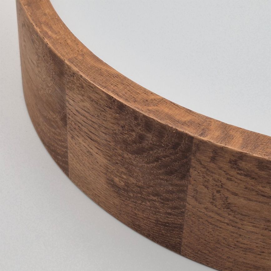 Brilagi - LED RGBW dæmpbar loftlampe CARVALHO 2xE27/15W/230V 2700–6500K Wi‑Fi, eg Ø 37,5 cm