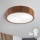 Brilagi - LED RGBW dæmpbar loftlampe CARVALHO 2xE27/9W/230V 2700–6500K Wi‑Fi, eg Ø 37,5 cm