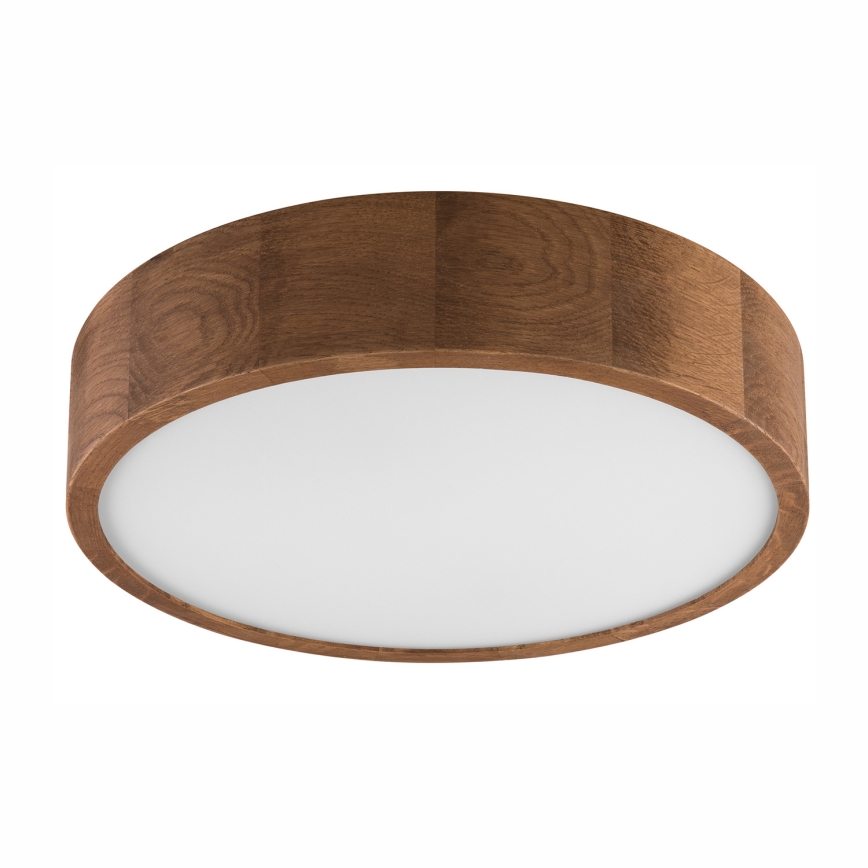 Brilagi - LED RGBW dæmpbar loftlampe CARVALHO 2xE27/9W/230V 2700–6500K Wi‑Fi, eg Ø 37,5 cm