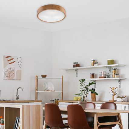 Brilagi - LED RGBW dæmpbar loftlampe CARVALHO 3xE27/15W/230V 2700-6500K Wi-Fi eg Ø 47,5 cm