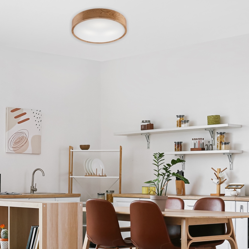 Brilagi - LED RGBW dæmpbar loftlampe CARVALHO 3xE27/15W/230V 2700-6500K Wi-Fi eg Ø 47,5 cm