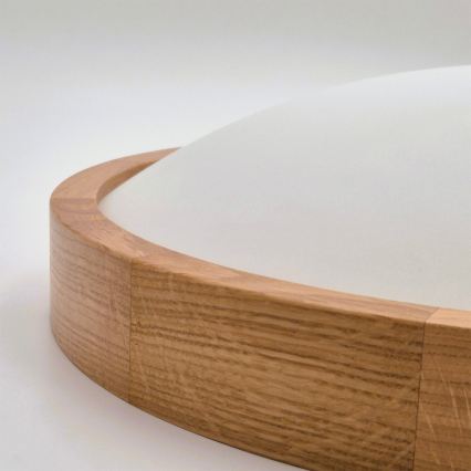 Brilagi - LED RGBW dæmpbar loftlampe CARVALHO SLIM 1xE27/15W/230V 2700-6500K Wi-Fi eg Ø 27 cm