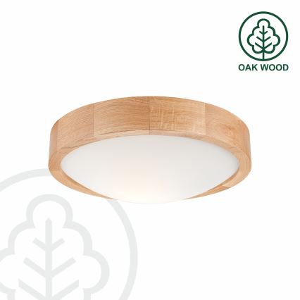 Brilagi - LED RGBW dæmpbar loftlampe CARVALHO SLIM 1xE27/15W/230V 2700-6500K Wi-Fi eg Ø 27 cm