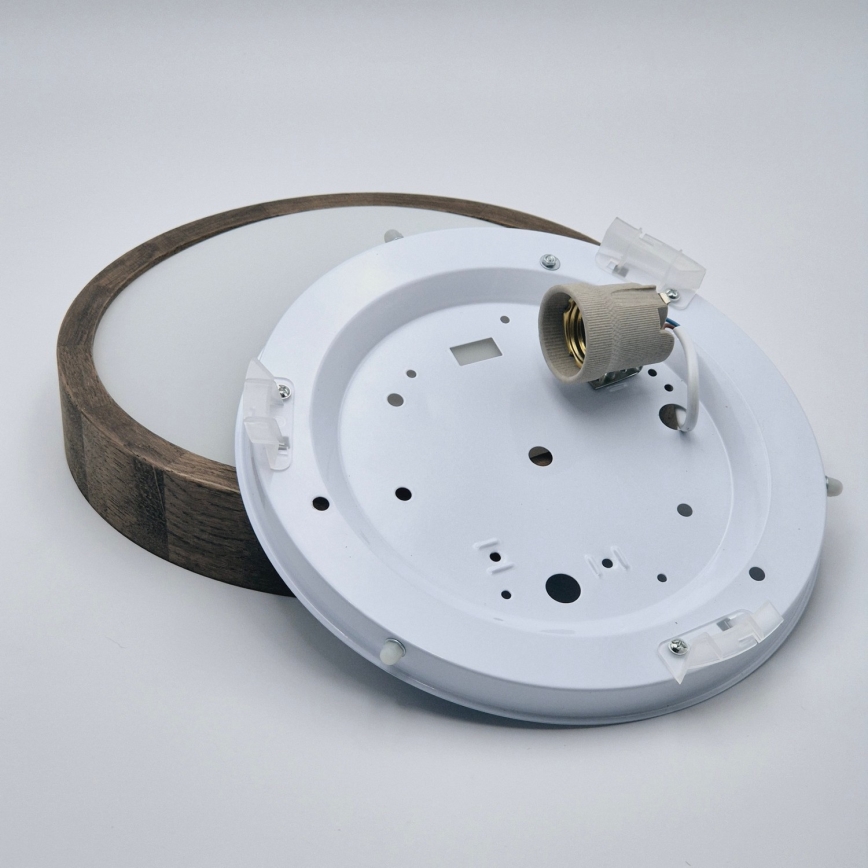 Brilagi - LED RGBW dæmpbar loftlampe CARVALHO SLIM 1xE27/15W/230V 2700-6500K Wi-Fi eg pr. 27 cm