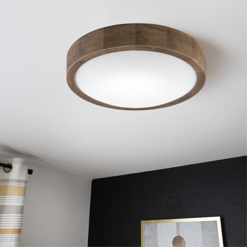 Brilagi - LED RGBW dæmpbar loftlampe CARVALHO SLIM 1xE27/9W/230V 2700-6500K Wi-Fi eg pr. 27 cm