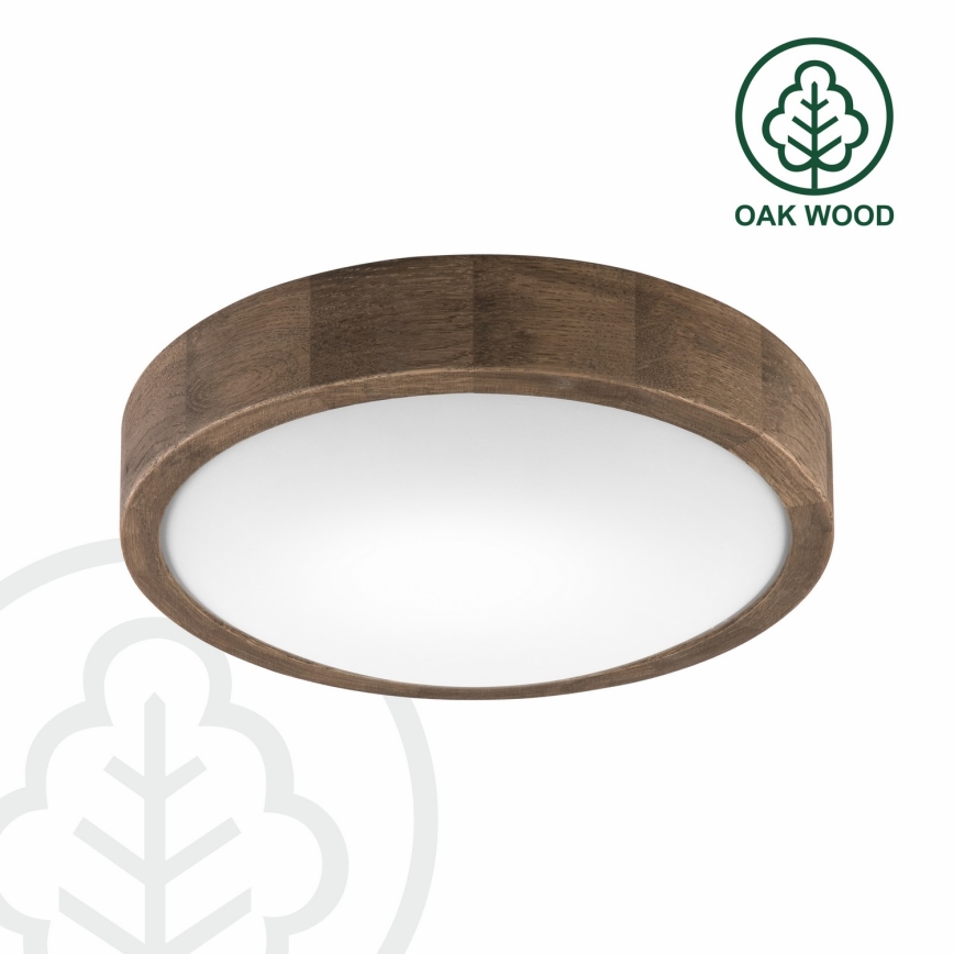 Brilagi - LED RGBW dæmpbar loftlampe CARVALHO SLIM 1xE27/9W/230V 2700-6500K Wi-Fi eg pr. 27 cm