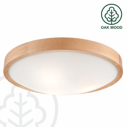 Brilagi - LED RGBW dæmpbar loftlampe CARVALHO SLIM 3xE27/15W/230V 2700-6500K Wi-Fi eg Ø 47 cm