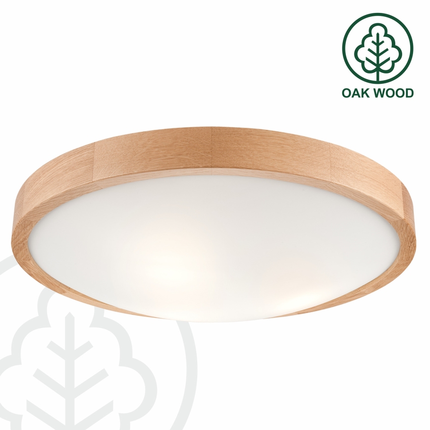 Brilagi - LED RGBW dæmpbar loftlampe CARVALHO SLIM 3xE27/9W/230V 2700-6500K Wi-Fi eg Ø 47 cm